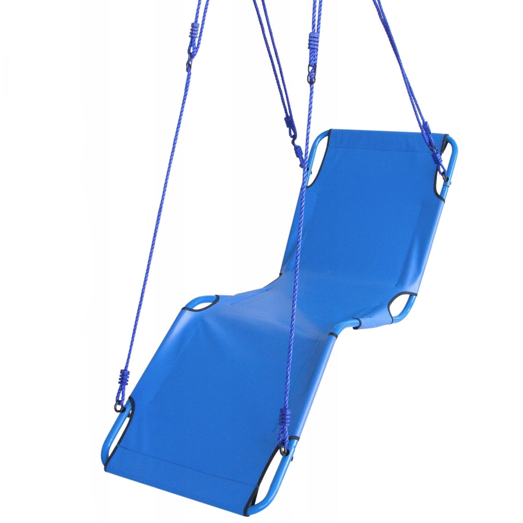 Leagan tip sezlong, Zola, cadru otel, greutate suportata 150 kg, franghii montare nailon 1.9 m, materail oxford, 170 x 56.5 cm, albastru Leagan tip sezlong, Zola, cadru otel, greutate suportata 150 kg, franghii montare nailon 1.9 m, materail oxford, 170 x 56.5 cm, albastru
